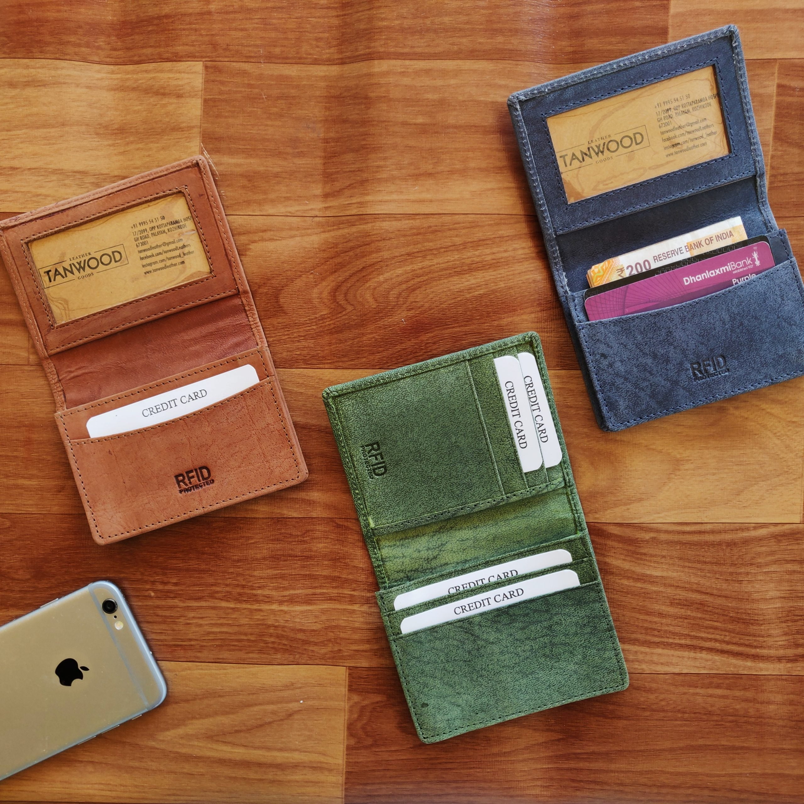 TANWOOD Pure Leather Flip Wallet Tanwood Leather