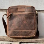 TANWOOD Pure Leather Messenger Sling, Shoulder, Multi-Functional Travel Bag