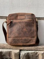 TANWOOD Pure Leather Messenger Sling, Shoulder, Multi-Functional Travel Bag