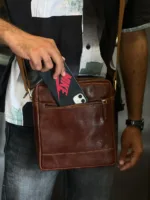 TANWOOD Pure Leather Messenger Sling, Shoulder, Multi-Functional Travel Bag - Image 7