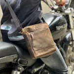 TANWOOD Pure Leather Messenger Sling, Shoulder, Multi-Functional Travel Bag