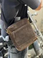 TANWOOD Pure Leather Messenger Sling, Shoulder, Multi-Functional Travel Bag - Image 4