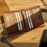 TANWOOD Pure Leather Minimal Notecase with Zipper - RFID