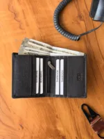 TANWOOD Pure Leather Minimal Notecase with Zipper - RFID