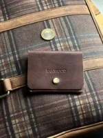 TANWOOD Flip Button Card Wallet