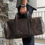 TANWOOD Travel Weekender  Duffle Bag Pure Leather- 30ltr Capacity