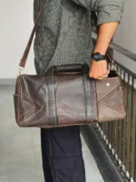 TANWOOD Travel Weekender  Duffle Bag Pure Leather- 30ltr Capacity - Image 3