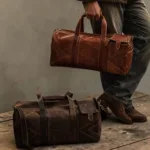 TANWOOD Travel Weekender  Duffle Bag Pure Leather- 30ltr Capacity