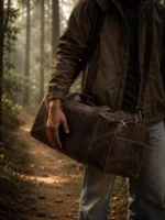 TANWOOD Travel Weekender  Duffle Bag Pure Leather- 30ltr Capacity - Image 3