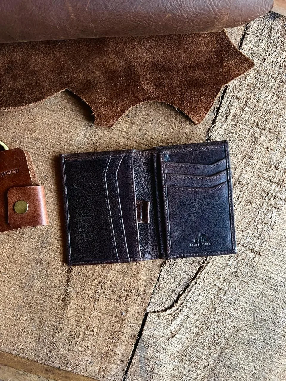 TANWOOD Leather Quick Pull Card Holder Wallet - Image 6