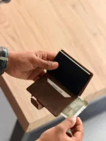 TANWOOD  LEATHER RFID POP-UP CARD WALLET - Image 5