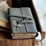 TANWOOD Handmade Leather Travel Key Diary/Journal/Paper Notebook/brown
