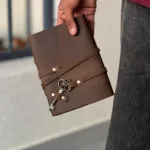 TANWOOD Handmade Leather Travel Key Diary/Journal/Paper Notebook/brown