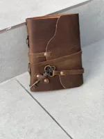 TANWOOD Handmade Leather Travel Key Diary/Journal/Paper Notebook/brown - Image 2