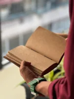 TANWOOD Handmade Leather Travel Key Diary/Journal/Paper Notebook/brown - Image 4