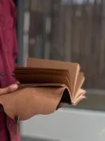 TANWOOD Handmade Leather Travel Key Diary/Journal/Paper Notebook/brown - Image 3