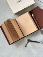 TANWOOD Handmade Leather Travel Key Diary/Journal/Paper Notebook/brown - Image 4