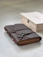 TANWOOD Handmade Leather Travel Key Diary/Journal/Paper Notebook/brown - Image 2