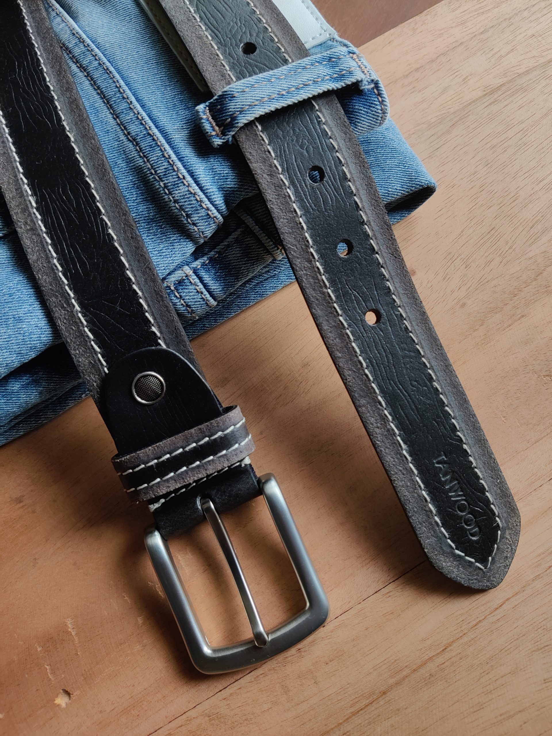 TANWOOD pure leather duel tone belts - Tanwood Leather