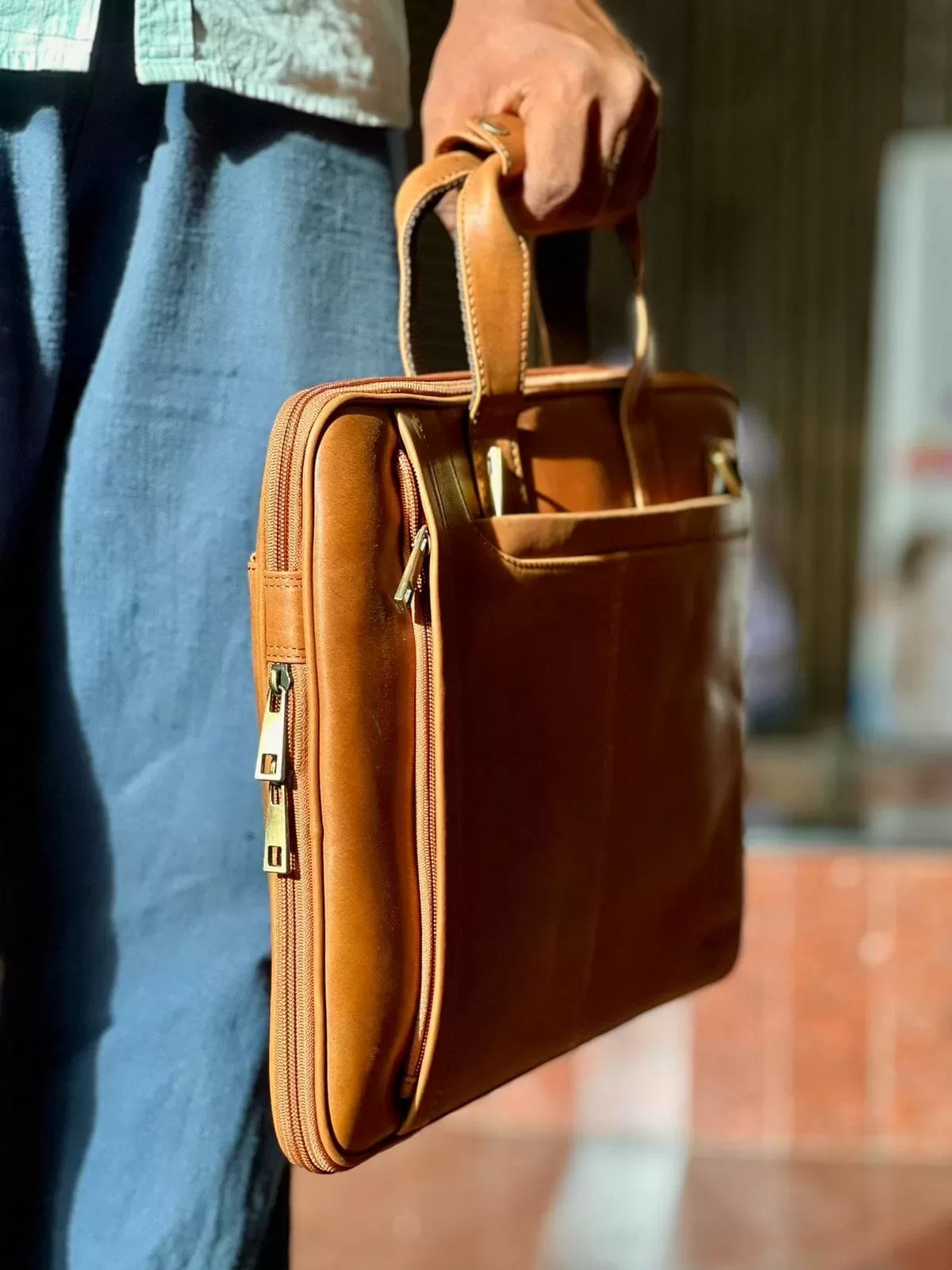 TANWOOD  Ultra slim laptop bag - width expansion zipper - Image 3