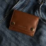 TANWOOD Pure Leather Unisex Flap Wallet