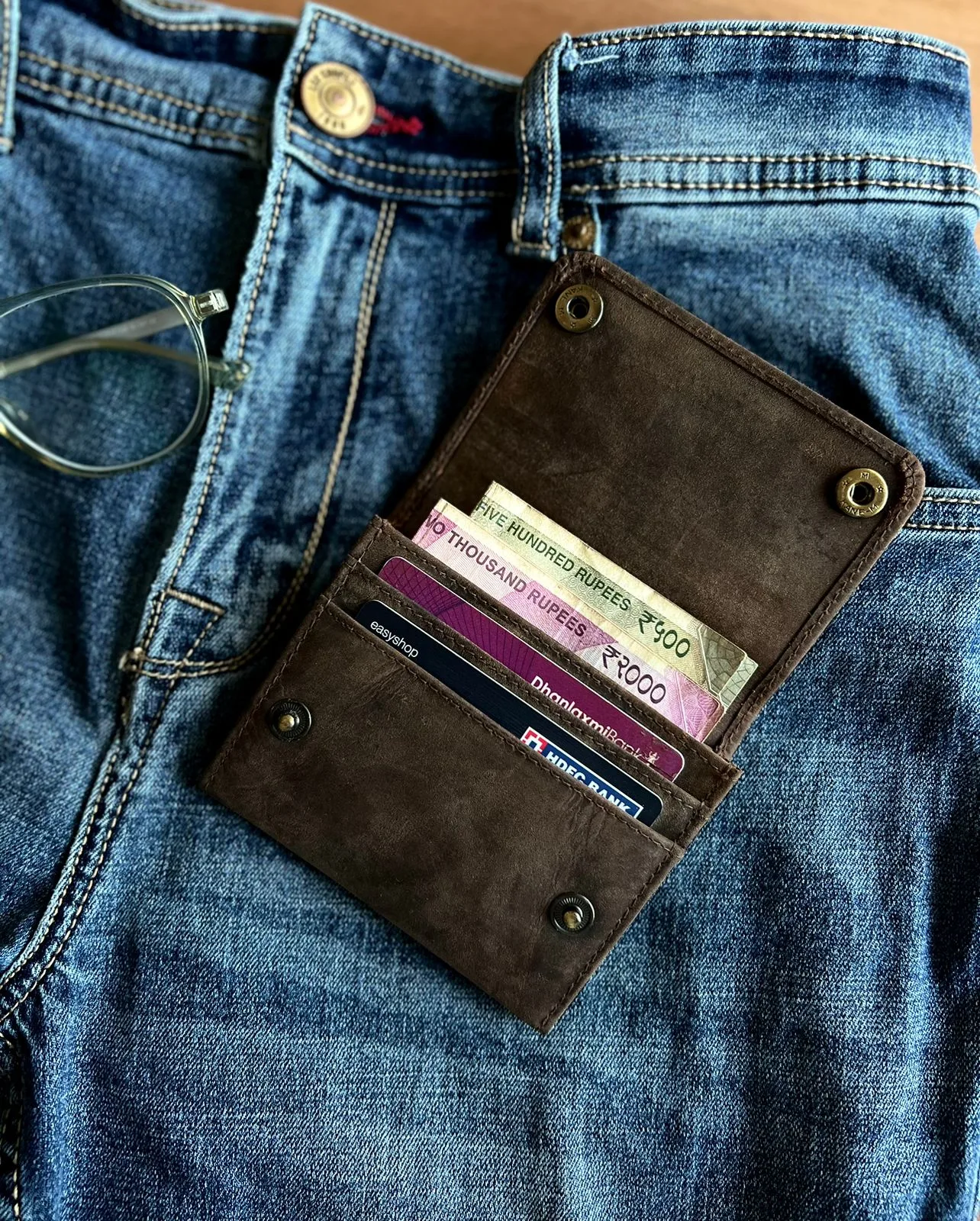TANWOOD Pure Leather Unisex Flap Wallet - Image 7