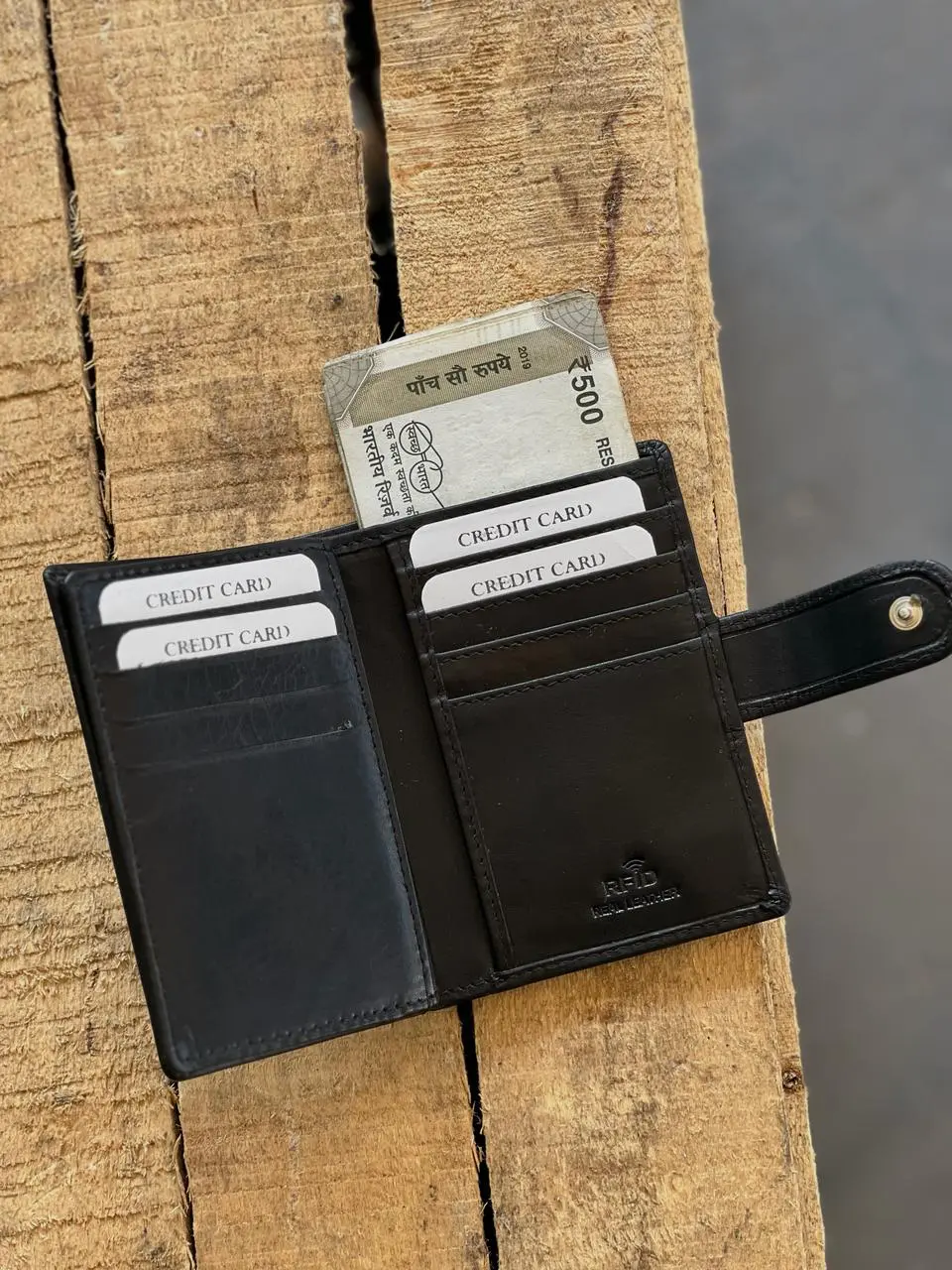 TANWOOD Pure Leather Mid Wallet with loop - RFID - Image 4