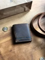 TANWOOD Pure Leather minimalistic shell wallet