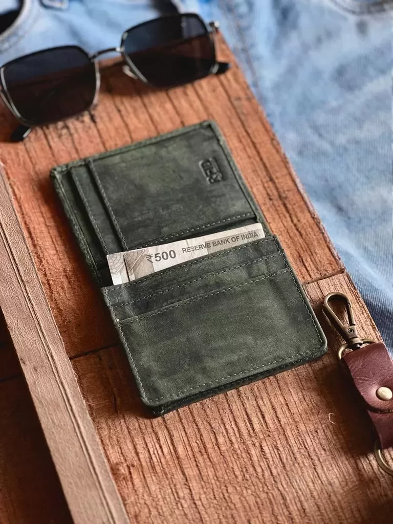 TANWOOD Pure Leather Unisex  Magnetic Flap Wallet - Image 5