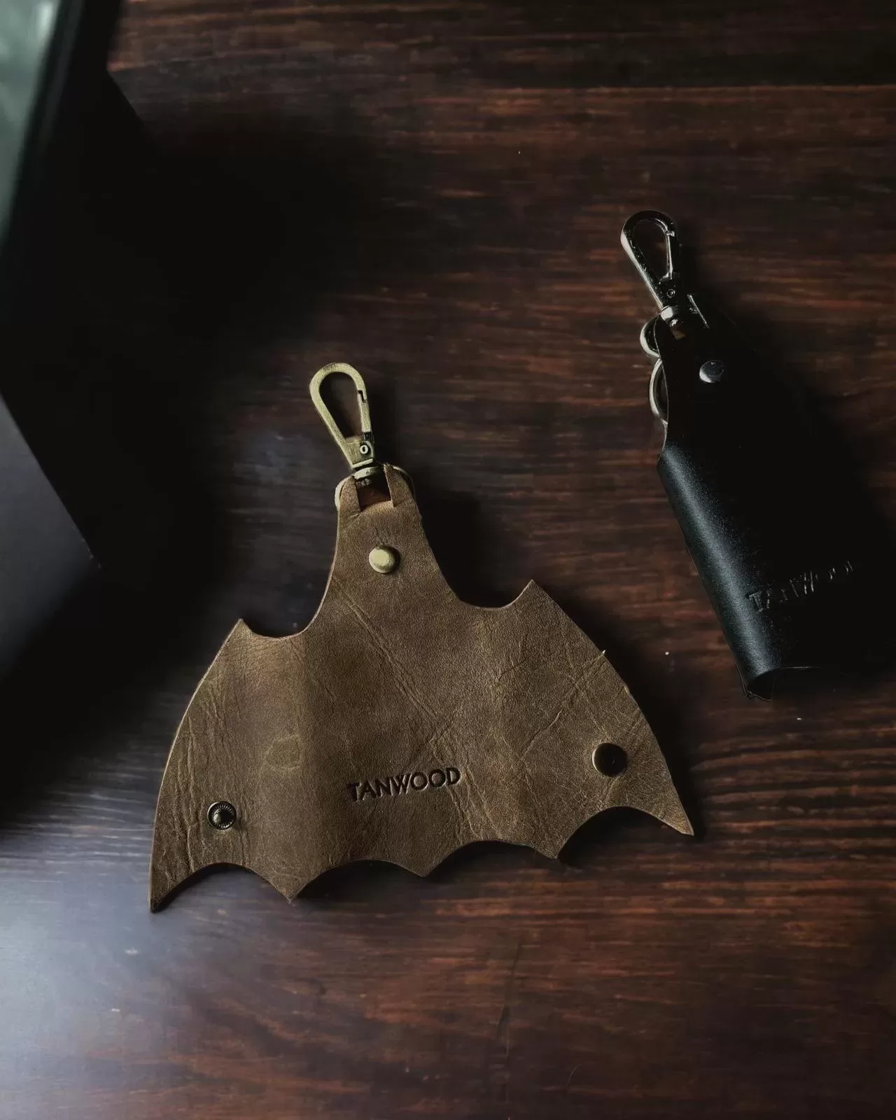 WhatsApp Image 2023-07-21 at 6.48.15 PM TANWOOD Pure Leather key holders - Batman  Edition - Image 1