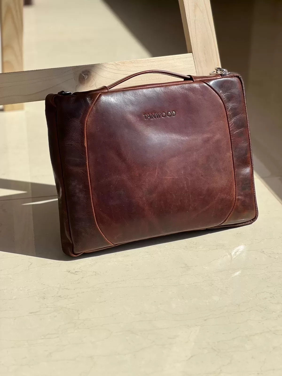 TANWOOD Leather Marker Laptop Sleeve - Image 1
