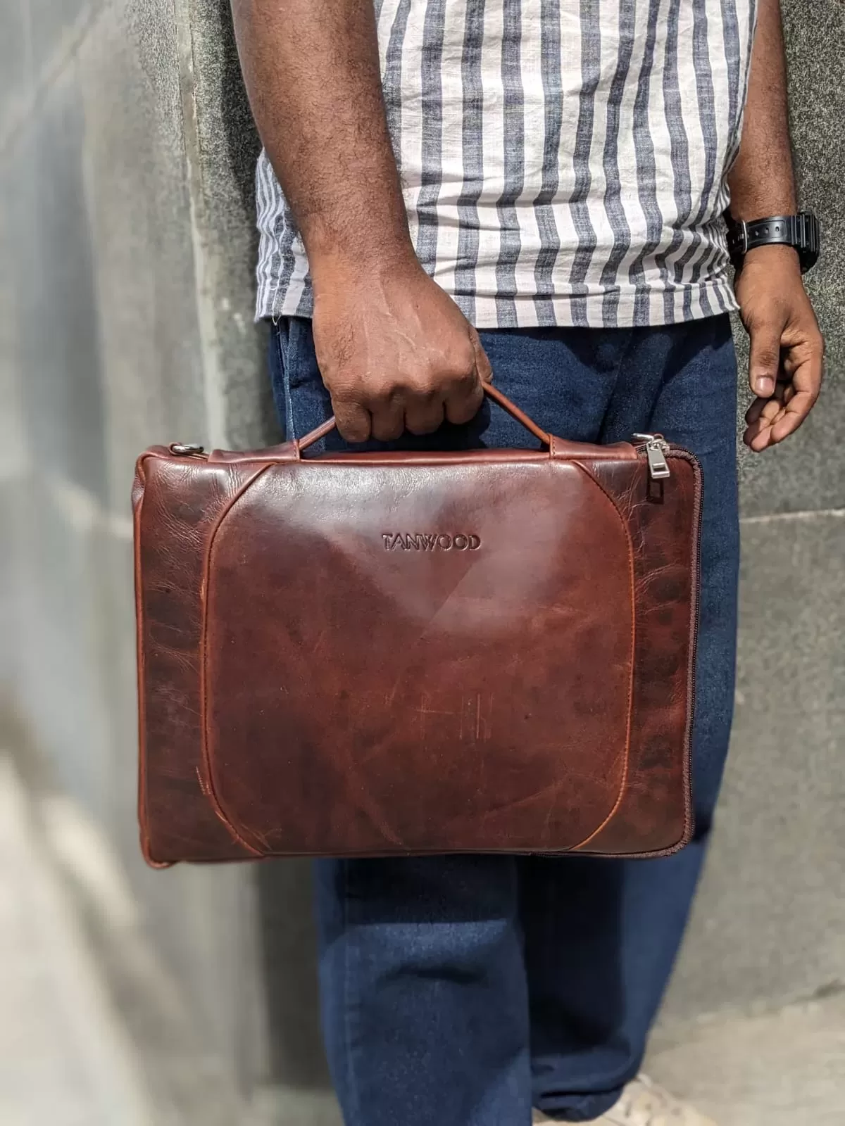TANWOOD Leather Marker Laptop Sleeve - Image 3