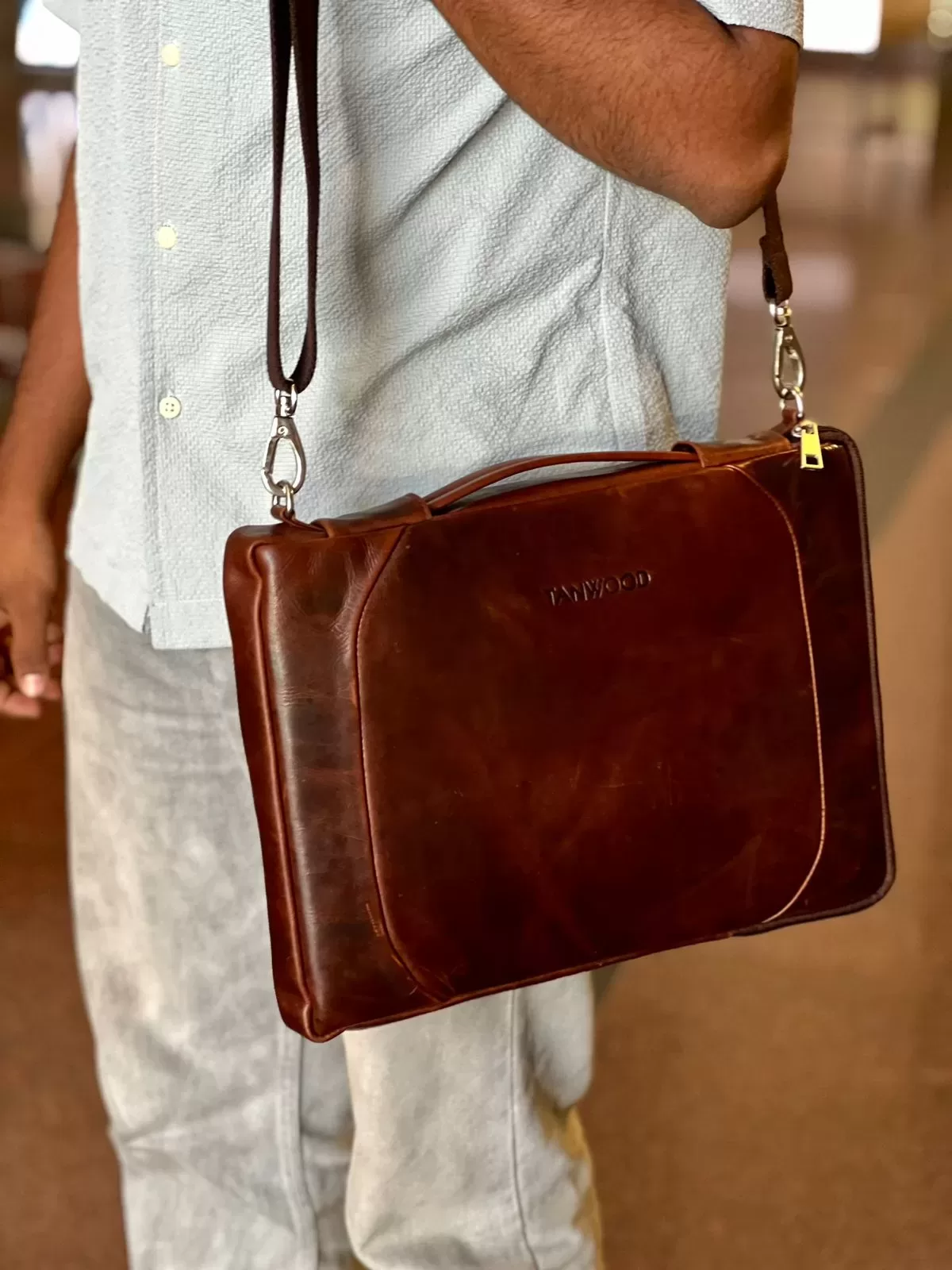 TANWOOD Leather Marker Laptop Sleeve - Image 4