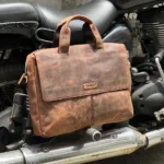 TANWOOD leather Middle Zipper Laptop Bag