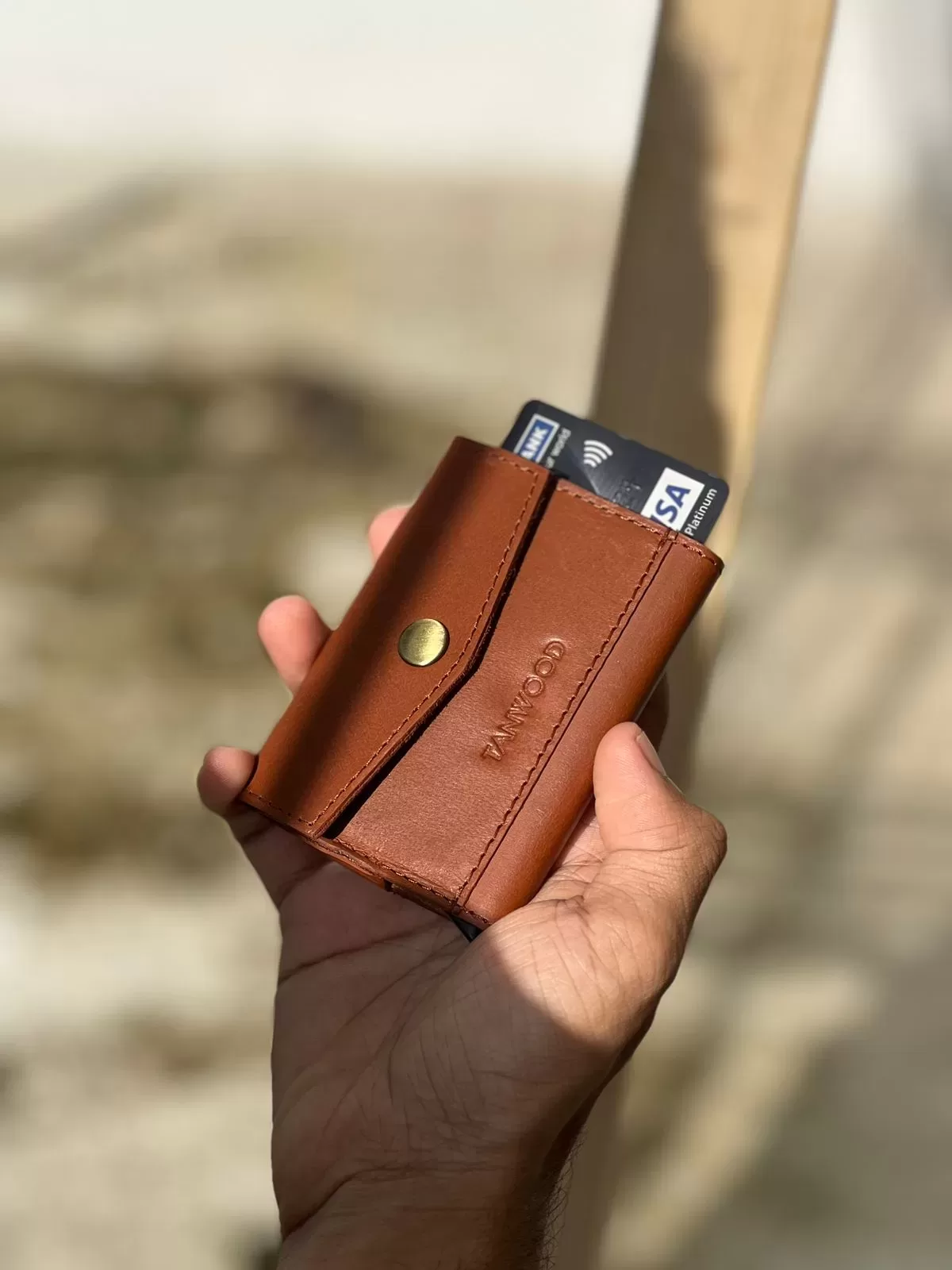 TANWOOD Pure Leather Pocket POP-UP Card Holder Wallet - Image 6