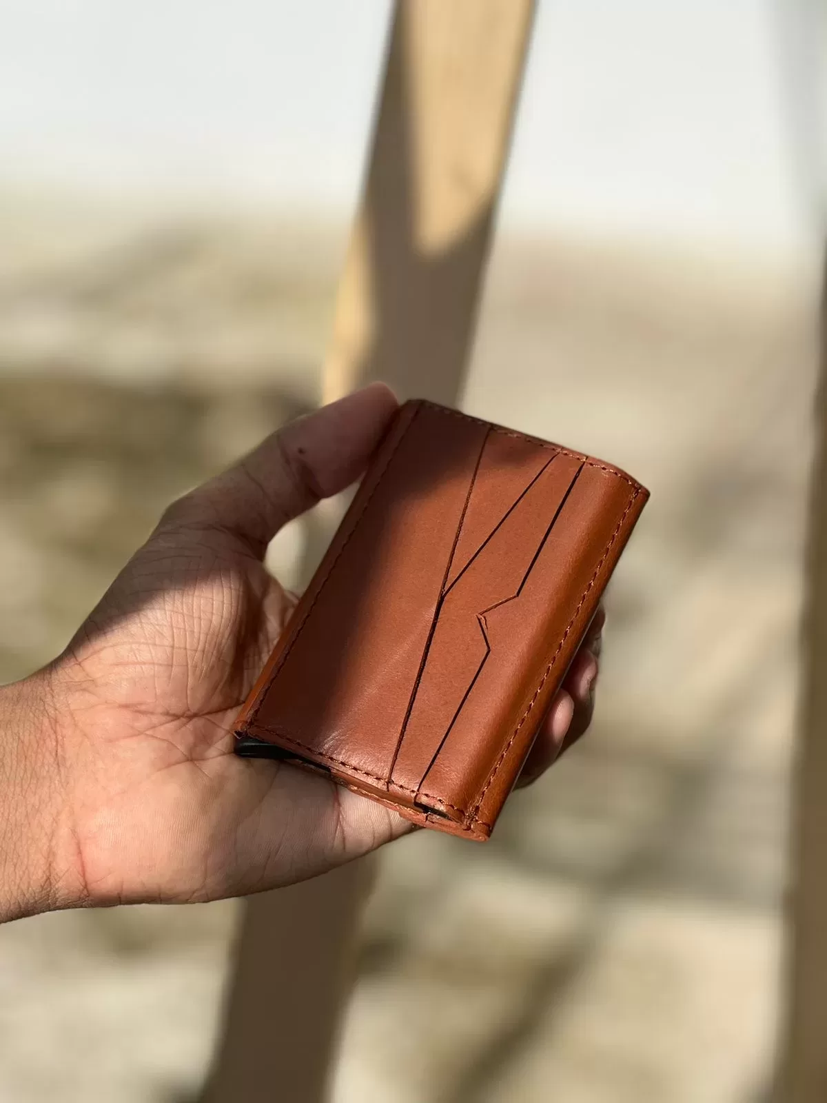 TANWOOD Pure Leather Pocket POP-UP Card Holder Wallet - Image 8
