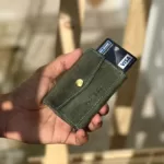 TANWOOD Pure Leather Pocket POP-UP Card Holder Wallet