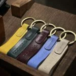 TANWOOD Pure leather Long Keychains- 5 pcs combo set