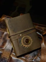 TANWOOD Leather Handcrafted Stone Journal