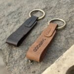 TANWOOD Pure Leather Casual Key-Ring Keychain