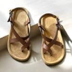 TANWOOD Handcrafted Leather Back Strap Sandal - Tan