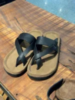 TANWOOD LEATHER Handcrafted Brown Slipper - Image 5