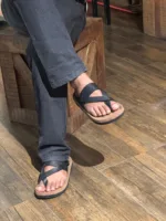 TANWOOD LEATHER Handcrafted Brown Slipper - Image 2