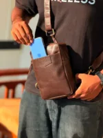 TANWOOD Leather Minimal Street Life Cross Body - Sling Bag - Image 2