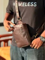 TANWOOD Leather Minimal Street Life Cross Body - Sling Bag - Image 9