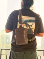 TANWOOD Leather Minimal Street Life Cross Body - Sling Bag - Image 3