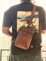 TANWOOD Leather Minimal Street Life Cross Body - Sling Bag - Image 11