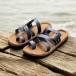 TANWOOD LEATHER Handcrafted  Casual Slipper-Black