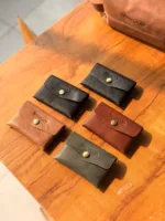 TANWOOD Pure leather Stitch Less - Card Wallet