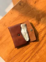 TANWOOD Pure leather Stitch Less - Card Wallet - Image 6